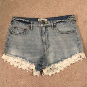 Free people denim shorts